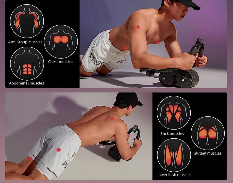 Machine à Abdominaux avec Support pour Coudes